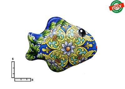 MAGNETE PESCE CERAMICA ROSONE