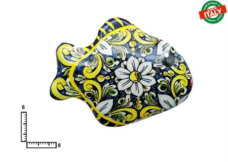 MAGNETE PESCE CERAMICA ROSONE