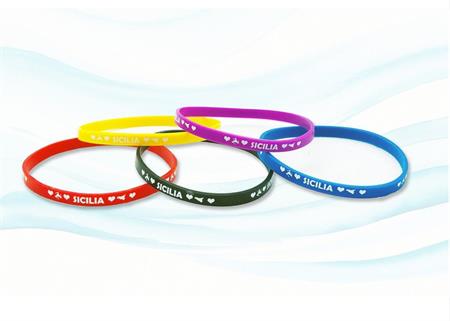 BRACCIALE GOMMA COLORATO PERSONALIZZABILE