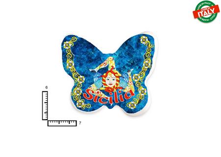 MAGNETE FARFALLA CERAMICA TRINACRIA SICILIA