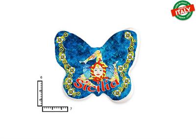 MAGNETE FARFALLA CERAMICA TRINACRIA SICILIA