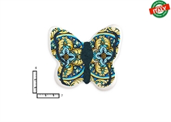 MAGNETE FARFALLA CERAMICA ROSONE