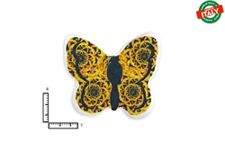 MAGNETE FARFALLA CERAMICA ROSONE