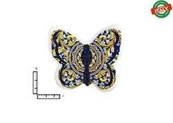 MAGNETE FARFALLA CERAMICA ROSONE