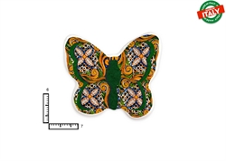 MAGNETE FARFALLA CERAMICA ROSONE