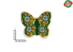 MAGNETE FARFALLA CERAMICA ROSONE