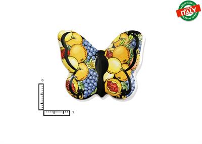 MAGNETE FARFALLA CERAMICA FRUTTA FIORI