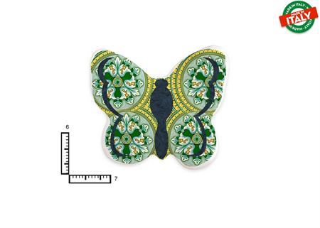 MAGNETE FARFALLA CERAMICA ROSONE
