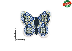 MAGNETE FARFALLA CERAMICA ROSONE