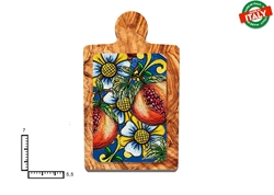 MAGNETE TAGLIERE CERAMICA FRUTTA FIORI