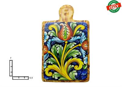 MAGNETE TAGLIERE CERAMICA ROSONE