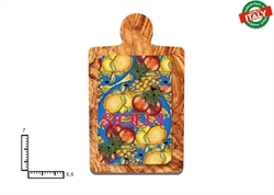 MAGNETE TAGLIERE CERAMICA FRUTTA FIORI
