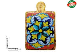 MAGNETE TAGLIERE CERAMICA ROSONE