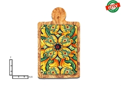 MAGNETE TAGLIERE CERAMICA ROSONE