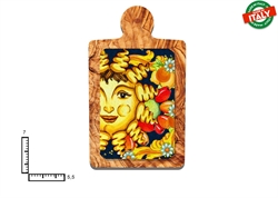 MAGNETE TAGLIERE CERAMICA SOLE LUNA