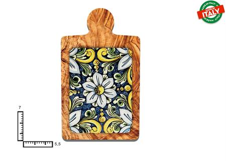 MAGNETE TAGLIERE CERAMICA ROSONE