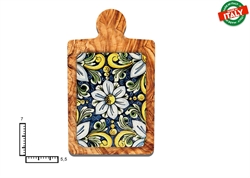 MAGNETE TAGLIERE CERAMICA ROSONE