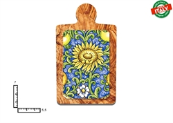 MAGNETE TAGLIERE CERAMICA FRUTTA FIORI