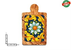 MAGNETE TAGLIERE CERAMICA ROSONE