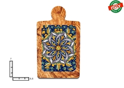 MAGNETE TAGLIERE CERAMICA ROSONE