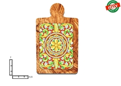 MAGNETE TAGLIERE CERAMICA ROSONE