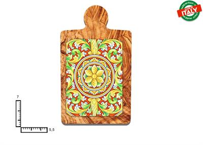 MAGNETE TAGLIERE CERAMICA ROSONE