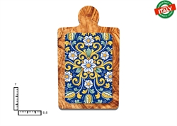 MAGNETE TAGLIERE CERAMICA ROSONE
