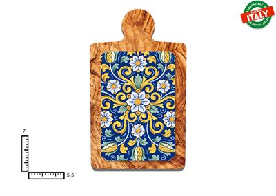 MAGNETE TAGLIERE CERAMICA ROSONE