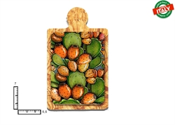 MAGNETE TAGLIERE CERAMICA FRUTTA FIORI