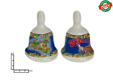 CAMPANELLA CERAMICA CM8.5 CARTINA SICILIA