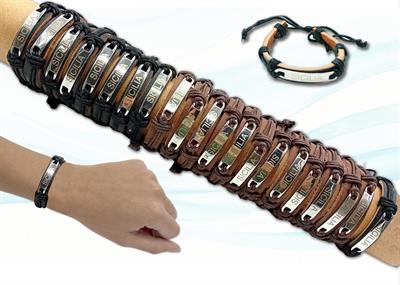 BRACCIALE CUOIO SICILIA TUBO