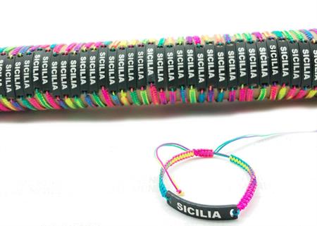 BRACCIALE POL. MULTICOLOR PERSONALIZZABILE TUBO