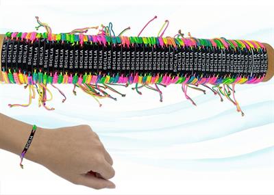 BRACCIALE POL. MULTICOLOR SICILIA TUBO