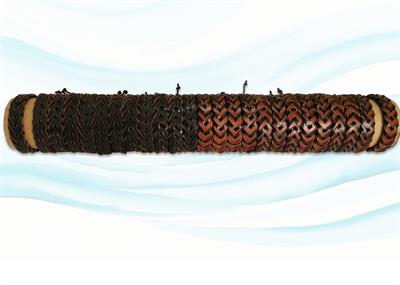 BRACCIALE CUOIO INTRECCIATO TUBO
