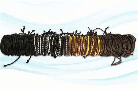 BRACCIALE CUOIO INTRECCIATO TUBO