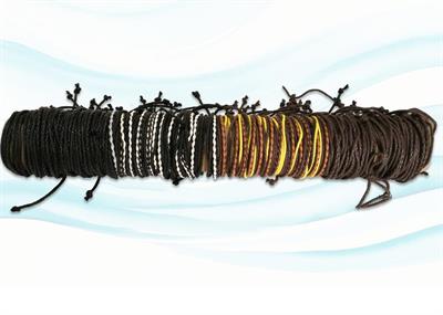 BRACCIALE CUOIO INTRECCIATO TUBO