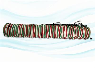 BRACCIALE CUOIO TRICOLORE TUBO
