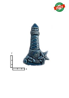 MAGNETE PESCE FARO CA.CM7 BLU CERAMICA