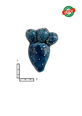 MAGNETE PESCE FICO D'INDIA CA.CM7 BLU CERAMICA