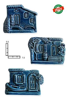MAGNETE PESCE CASETTE S/4 CA.CM7 BLU CERAMICA