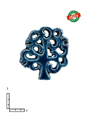 MAGNETE PESCE ALBERO DELLA VITA CA.CM7 BLU CERAMICA