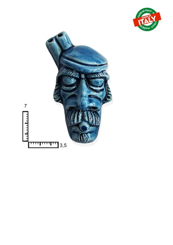 MAGNETE PESCE SARDO CA.CM7 BLU CERAMICA