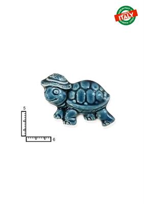 MAGNETE PESCE TARTARUGA CA.CM7 BLU CERAMICA