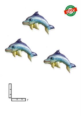 MAGNETE PESCE DELFINO S/3 CA.CM7 COLORATO CERAMICA