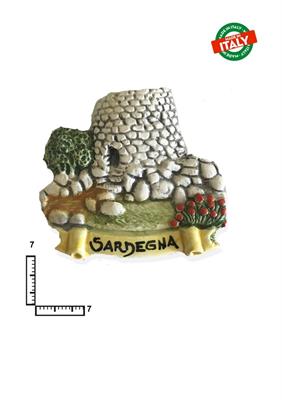 MAGNETE PESCE NURAGHE CA.CM7 COLORATO CERAMICA