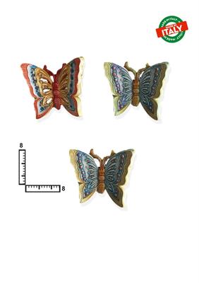 PESCE FARFALLA S/3 CA.CM8 COLORATO CERAMICA