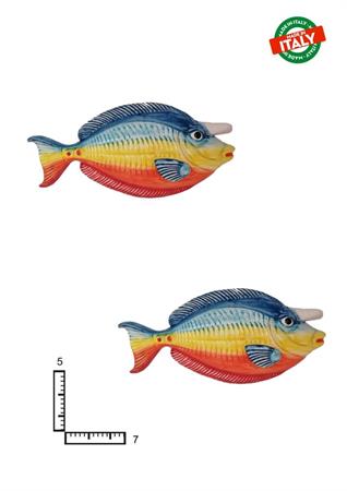 MAGNETE PESCE UNICORNO S/3 CA.CM7 COLORATO CERAMICA
