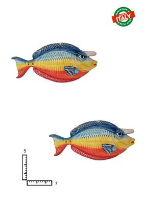 MAGNETE PESCE UNICORNO S/3 CA.CM7 COLORATO CERAMICA