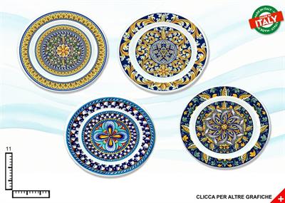 POSACENERE TONDO CERAMICA CM11 ROSONE ASSORTIMENTO