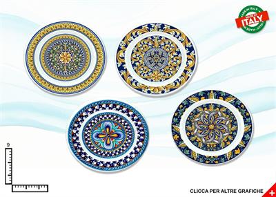 POSACENERE TONDO CERAMICA CM9 ROSONE ASSORTIMENTO